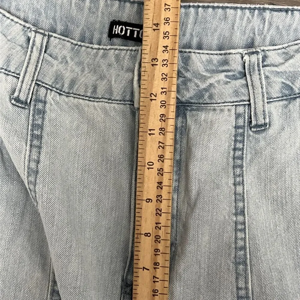 Y2K Hot‎ Topic Jogger Jeans Women 32x25 Curtain Rave Cyber Baggy HipHop Skate - Picture 7 of 11